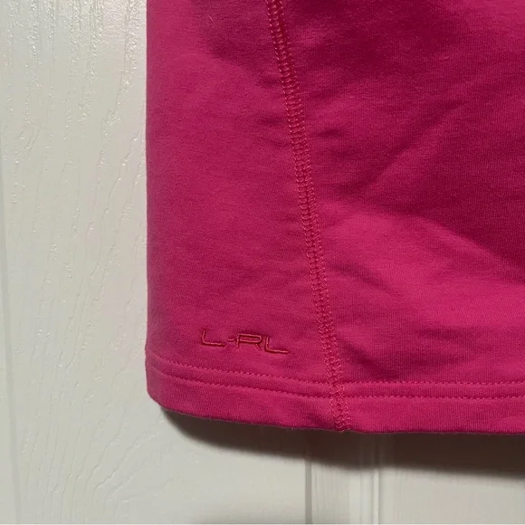 L-RL Lauren Active Ralph Lauren women’s size XL pink zipper hooded vest - Picture 5 of 9